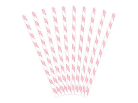 Słomka papierowe jasny róż 19,5cm, 1op./10szt. 10 szt Partydeco (SPP1-081J) Słomka papierowe jasny róż 19,5cm, 1op./10szt. 10 szt Partydeco (SPP1-081J)