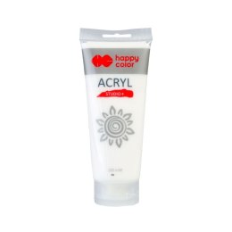 Farba akrylowa kolor: biały 200ml Happy Color (HA 7370 0200-0)