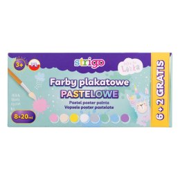 Farby plakatowe LENKA kolor: mix 20ml 12 kolor. Strigo (SSC147)