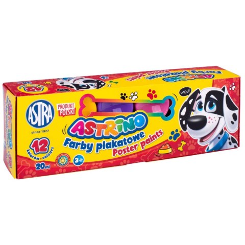 Farby plakatowe kolor: mix 20ml 12 kolor. Astrino (301221004) Farby plakatowe kolor: mix 20ml 12 kolor. Astrino (301221004)