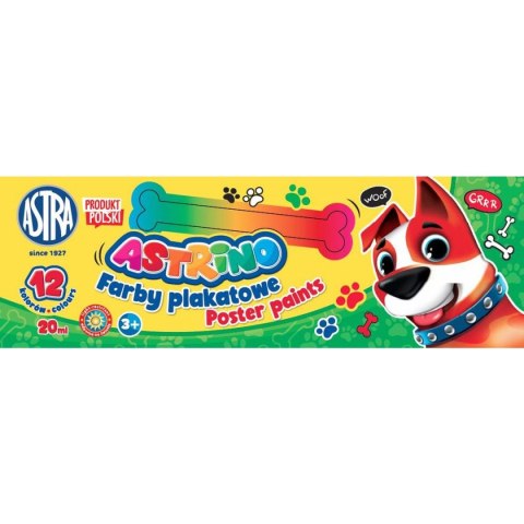 Farby plakatowe kolor: mix 20ml 12 kolor. Astrino (301221004) Farby plakatowe kolor: mix 20ml 12 kolor. Astrino (301221004)