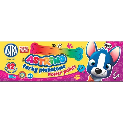 Farby plakatowe kolor: mix 20ml 12 kolor. Astrino (301221004) Farby plakatowe kolor: mix 20ml 12 kolor. Astrino (301221004)