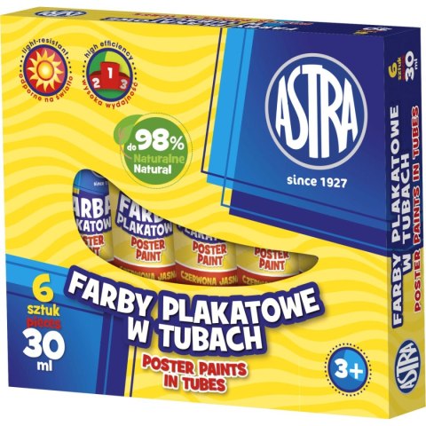 Farby plakatowe tuba kolor: cielisty 30ml 1 kolor. Astra (301120001)