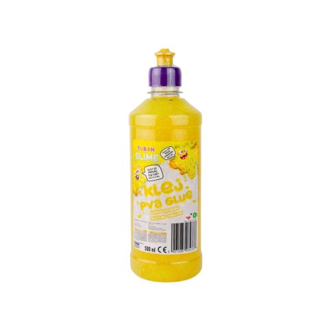 Klej artystyczny brokatowy żółty 500ml Tuban (TU3433) Klej artystyczny brokatowy żółty 500ml Tuban (TU3433)