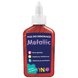 Klej w płynie brokat metalic 40g Interdruk (IKLDEKMET)