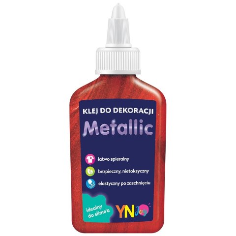 Klej w płynie brokat metalic 40g Interdruk (IKLDEKMET)