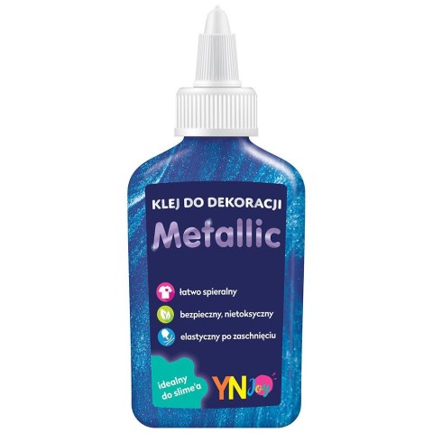 Klej w płynie brokat metalic 40g Interdruk (IKLDEKMET)