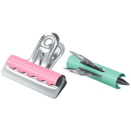 Klipsy do spinania dokumentów plastik 10 szt 57mm Berlingo (255058)