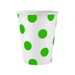 Kubek jednorazowy Groszki pistacjowe 6szt. papier 250ml Godan (PW-KPGP)