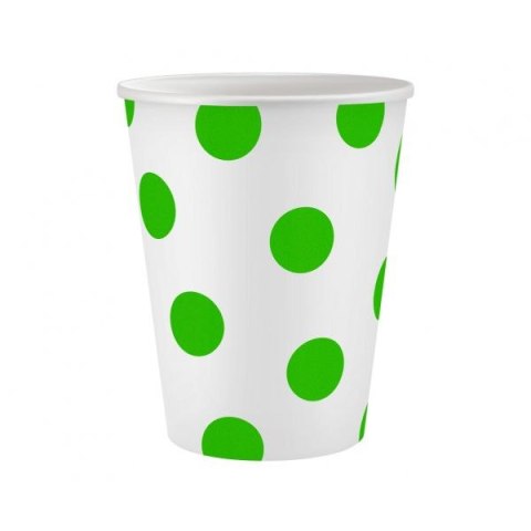 Kubek jednorazowy Groszki pistacjowe 6szt. papier 250ml Godan (PW-KPGP) Kubek jednorazowy Groszki pistacjowe 6szt. papier 250ml Godan (PW-KPGP)