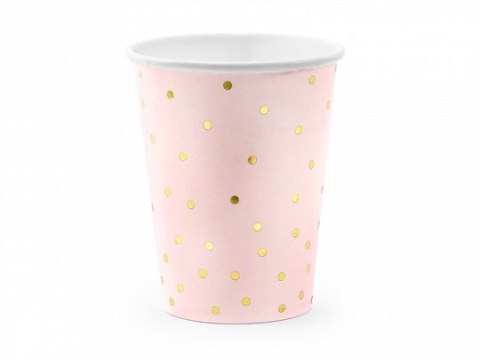 Kubek jednorazowy Kropki, jasny róż (1 op. / 6 szt.) papier 260ml Partydeco (KPP50-081J-EU1) Kubek jednorazowy Kropki, jasny róż (1 op. / 6 szt.) papier 260ml Partydeco (KPP50-081J-EU1)