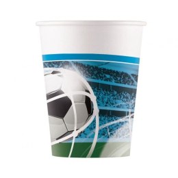 Kubek jednorazowy Piłka nożna 8 szt. papier 200ml Godan (93746)