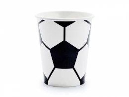Kubek jednorazowy piłka 6szt. papier 260ml Partydeco (KPP72-EU1)