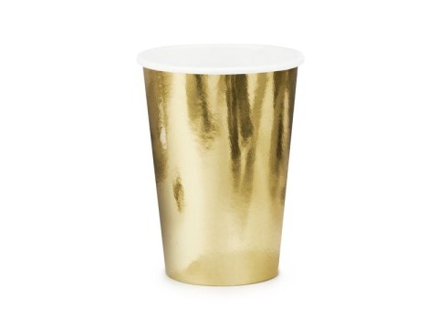 Kubek jednorazowy złoty, 6 szt. papier 220ml Partydeco (KPP57-019ME-EU1) Kubek jednorazowy złoty, 6 szt. papier 220ml Partydeco (KPP57-019ME-EU1)