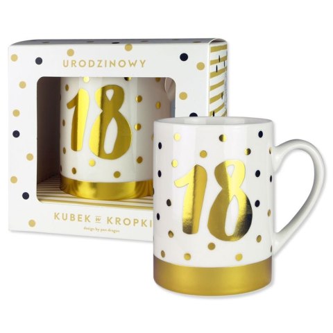 Kubek wielokrotnego użytku Kropki 18-stka 330ml Pan Dragon (5901854968315) Kubek wielokrotnego użytku Kropki 18-stka 330ml Pan Dragon (5901854968315)