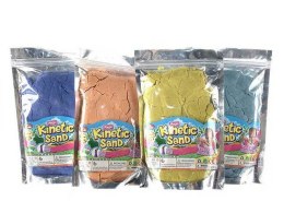 Piasek do modelowania 1 kol. piasek kinetyczny 500g 6 kolorów mix 500g Bigtoys (BPLA3808)