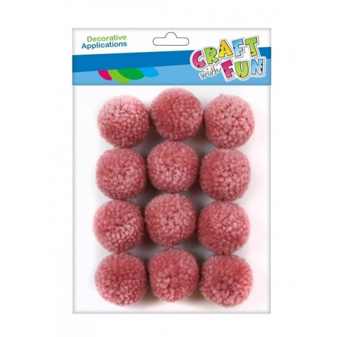Pompony mix 12 szt Craft with Fun (463934) Pompony mix 12 szt Craft with Fun (463934)