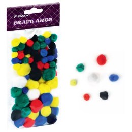 Pompony mix 78 szt Fandy (170-2543)