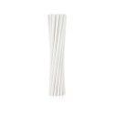Słomka papierowe białe 6x197 mm/12szt. 12 szt Godan (SG-RPBI12)