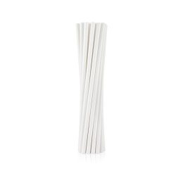 Słomka papierowe białe 6x197 mm/12szt. 12 szt Godan (SG-RPBI12)