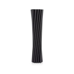 Słomka papierowe czarne 6x197 mm/12szt. 12 szt Godan (SG-RPCZ12)
