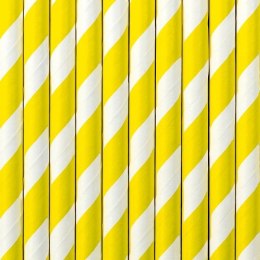 Słomka żółta 10 szt Partydeco (SPP1-084)