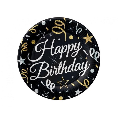 Talerz jednorazowy Happy Birthday papier śr. 180mm 6 szt Godan (PW-THB7) Talerz jednorazowy Happy Birthday papier śr. 180mm 6 szt Godan (PW-THB7)