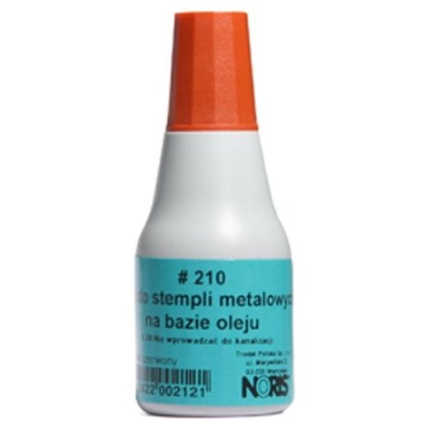 Tusz do stempli kolor: czerwony 25ml Trodat (210)