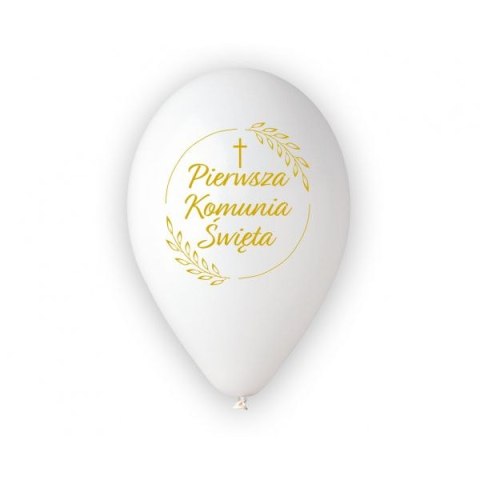 Balon gumowy Pierwsza Komunia Św. (kłosy) biały 320mm 13cal Godan (GS110/PKK/25) Balon gumowy Pierwsza Komunia Św. (kłosy) biały 320mm 13cal Godan (GS110/PKK/25)