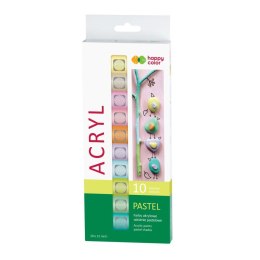 Farba akrylowa Pastelowe kolor: mix 12ml Happy Color (HA 7370 0012-P10)