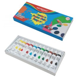 Farba tempera kolor: mix 12ml 12 kolor. Keyroad (KR52272)