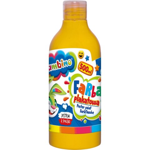 Farby plakatowe Bambino w butelce 500 ml kolor: żółty 500ml 1 kolor. Bambino (żółta) Farby plakatowe Bambino w butelce 500 ml kolor: żółty 500ml 1 kolor. Bambino (żółta)