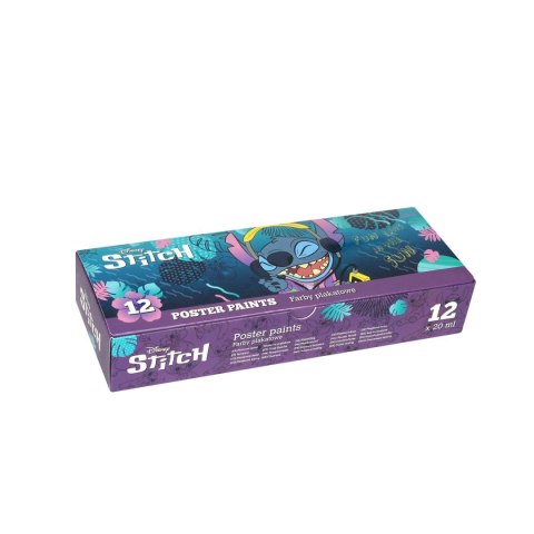 Farby plakatowe Stitch kolor: mix 20ml 12 kolor. Patio (54762PTR)