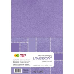 Filc kolor: lawendowy 10 ark. Happy Color (HA 7150 2030-62)