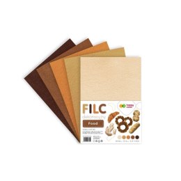 Filc kolor: mix 10 ark. Happy Color (HA 7120 2030-FOOD)