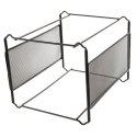 Kartoteka (pojemnik) na teczki wiszące mini archiwum siatka czarny metal [mm:] 335x250x 285 Q-Connect (KF00833)