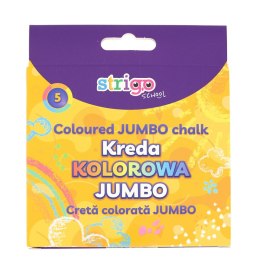 Kreda chodnikowa JUMBO 5 kolorów mix Strigo (SSC411) 5 sztuk