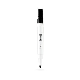 Marker suchościeralny z gąbką i magnesem czarny czarny 1-3mm okrągła końcówka Memobe (MM351-02)