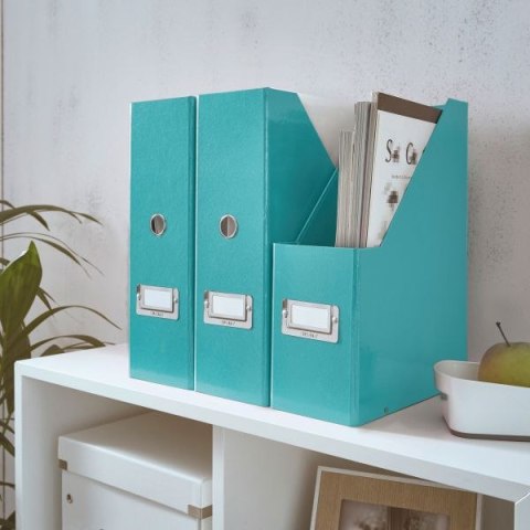 Pojemnik na dokumenty pionowy Click & Store A4 turkusowy karton [mm:] 103x330x 253 Leitz (60470051)