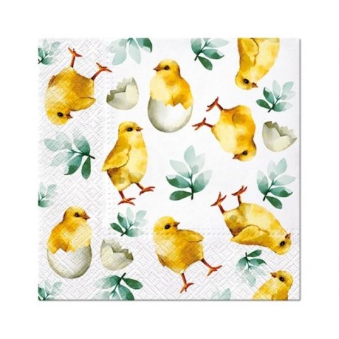 Serwetki Lunch Wielkanoc Chicken in Eggs mix nadruk bibuła [mm:] 330x330 Paw (SDL131900)