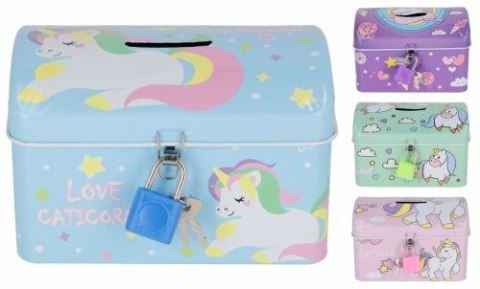 Skarbonka skrzynia jednorożec metal Mega Creative (547577)