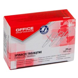 Spinacze trójkątny 25mm 100 szt Office Products (18082525-19)