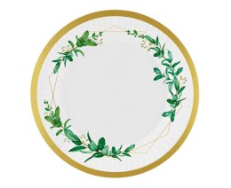 Talerz jednorazowy Celebrate (listki) papier śr. 180mm 6 szt Godan (PW-TCL7)