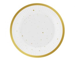 Talerz jednorazowy Celebrate (złote) papier śr. 180mm 6 szt Godan (PW-TCZ7)