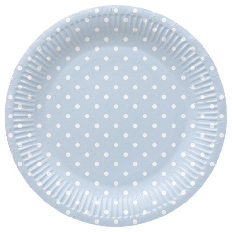Talerz jednorazowy Dots Light Blue tektura śr. 230mm 8 szt Paw (PPL8002205) Talerz jednorazowy Dots Light Blue tektura śr. 230mm 8 szt Paw (PPL8002205)
