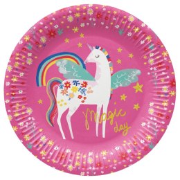 Talerz jednorazowy Fairy Unicorn tektura śr. 230mm 8 szt Paw (PPL8003800)