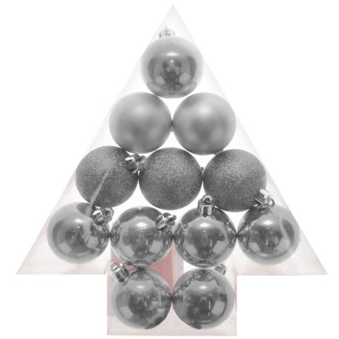 Bombki komplet w choince (12 szt.) srebrne plastik Arpex (BN7889ZLO-7865) Bombki komplet w choince (12 szt.) srebrne plastik Arpex (BN7889ZLO-7865)