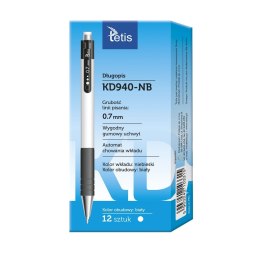 Długopis A6 zielony 59032421033315 niebieski 0,7mm Tetis (KD940-NB)