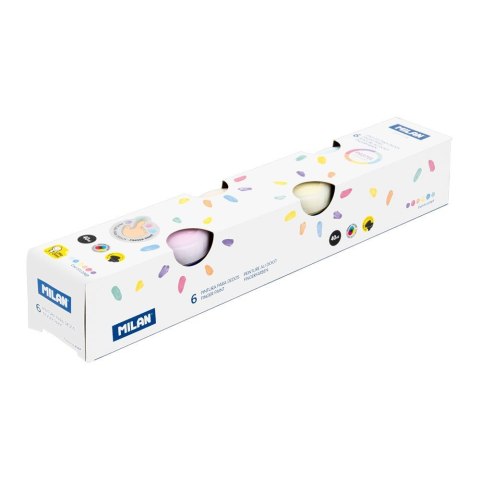 Farba do malowania palcami pastelowe 40ml 6 kolor. Milan (031206P) Farba do malowania palcami pastelowe 40ml 6 kolor. Milan (031206P)