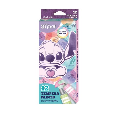 Farba tempera Stitch kolor: mix 12ml 12 kolor. Patio (91965PTR)